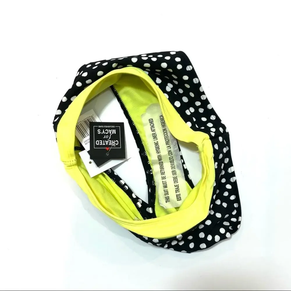 California Waves polka dot bikini swim bottom XS